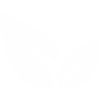 Weißes Icon mit zwei Blättern