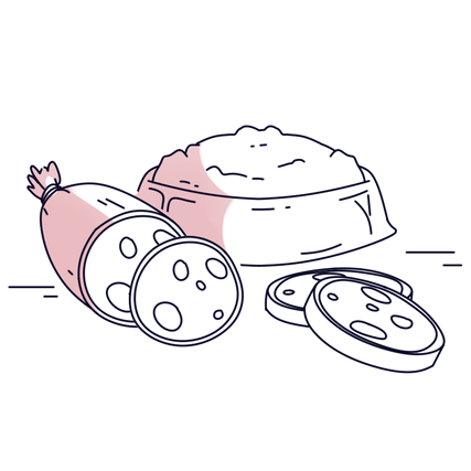 Rohwurst: Kaninchen & Gemüse