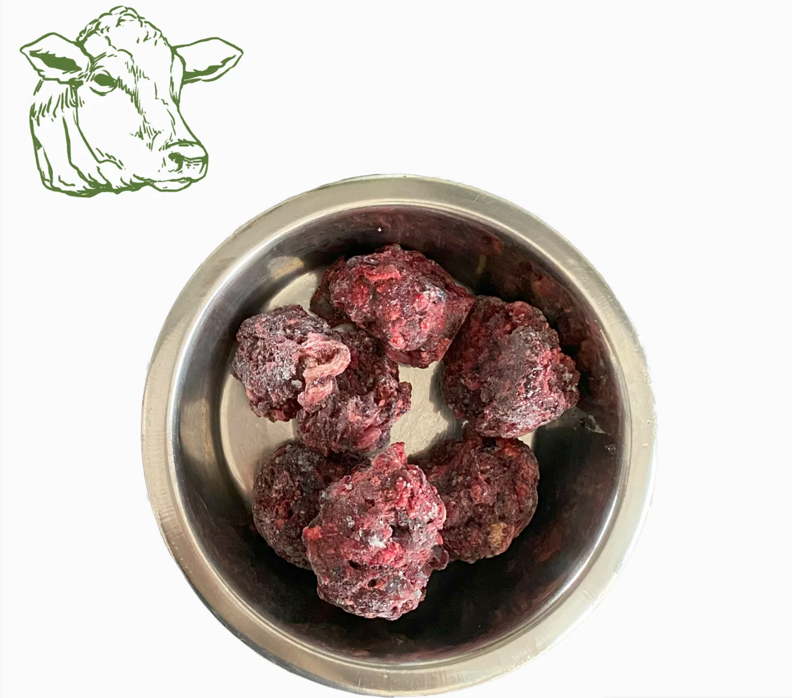 BARF-Nuggets Rind, gewolft und portioniert