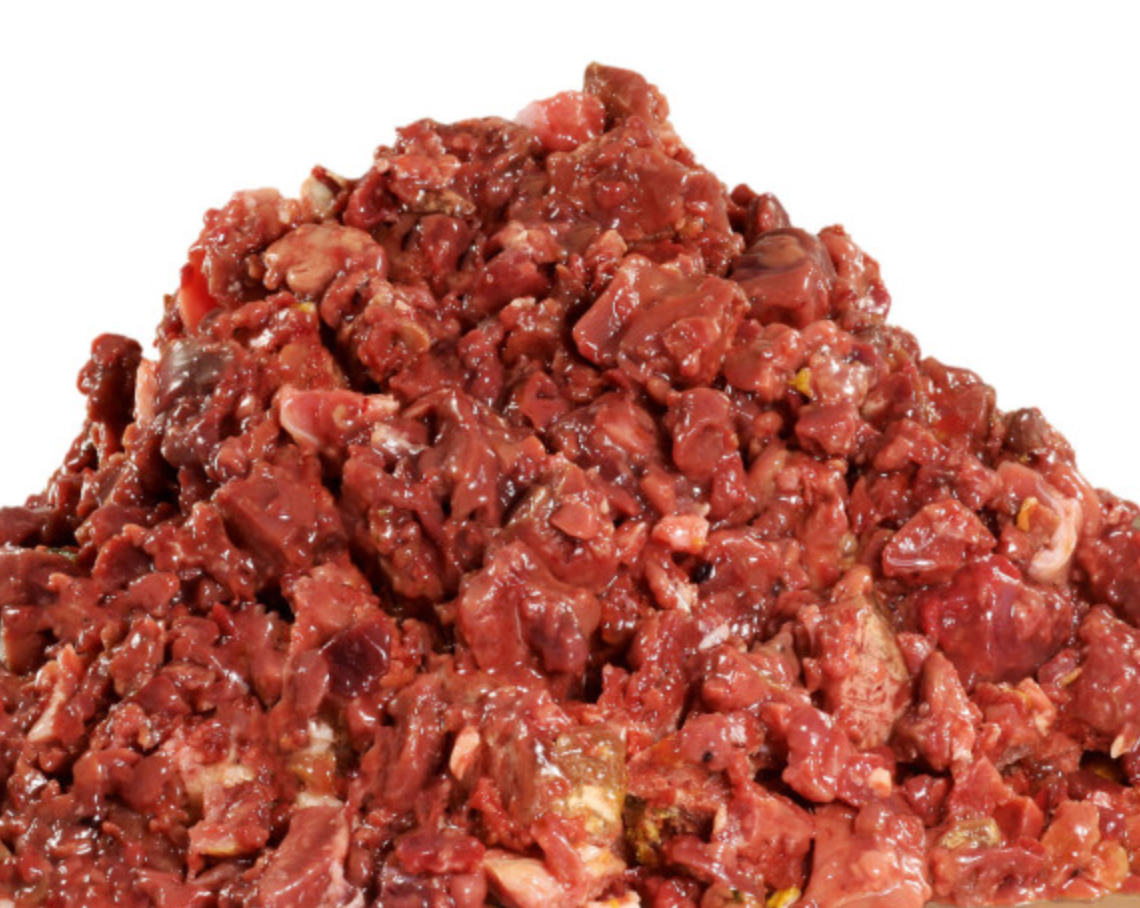 Hühnerinnereienmix Würfel, roh