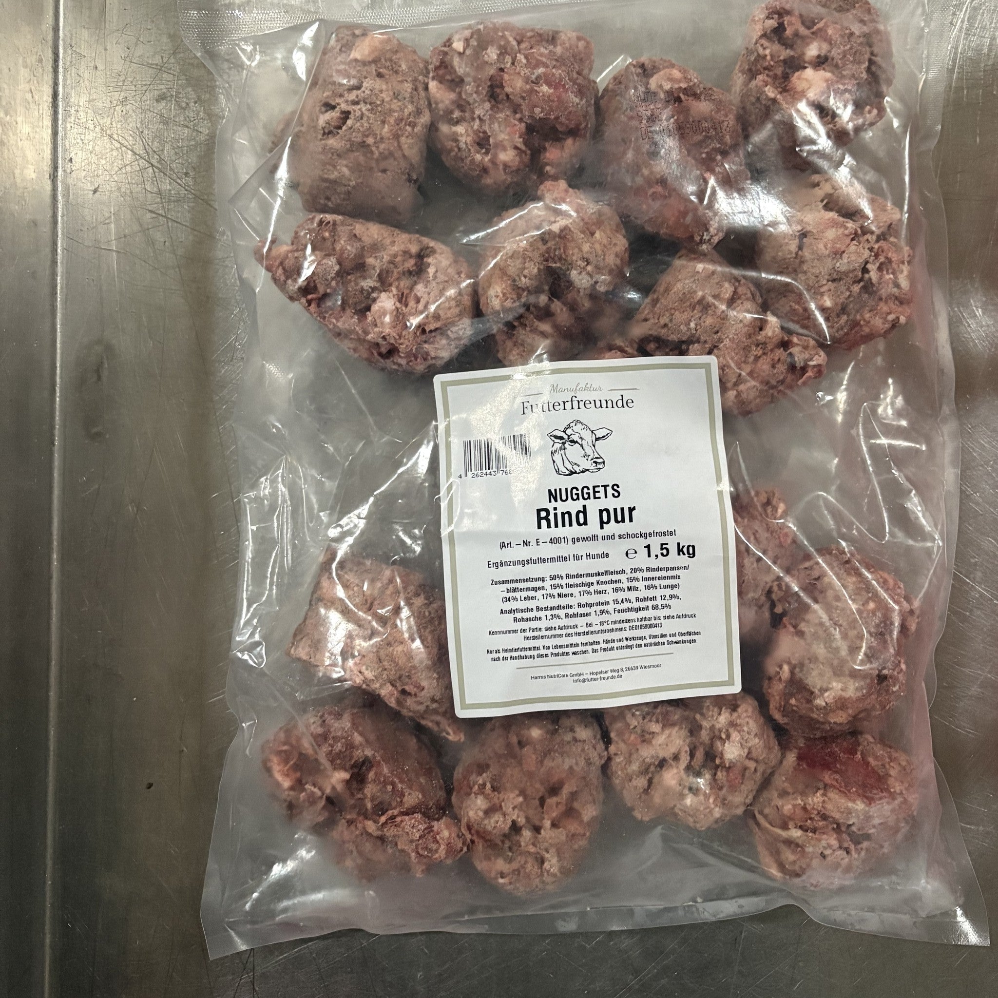 BARF-Nuggets Rind – 1,5-kg-Packung